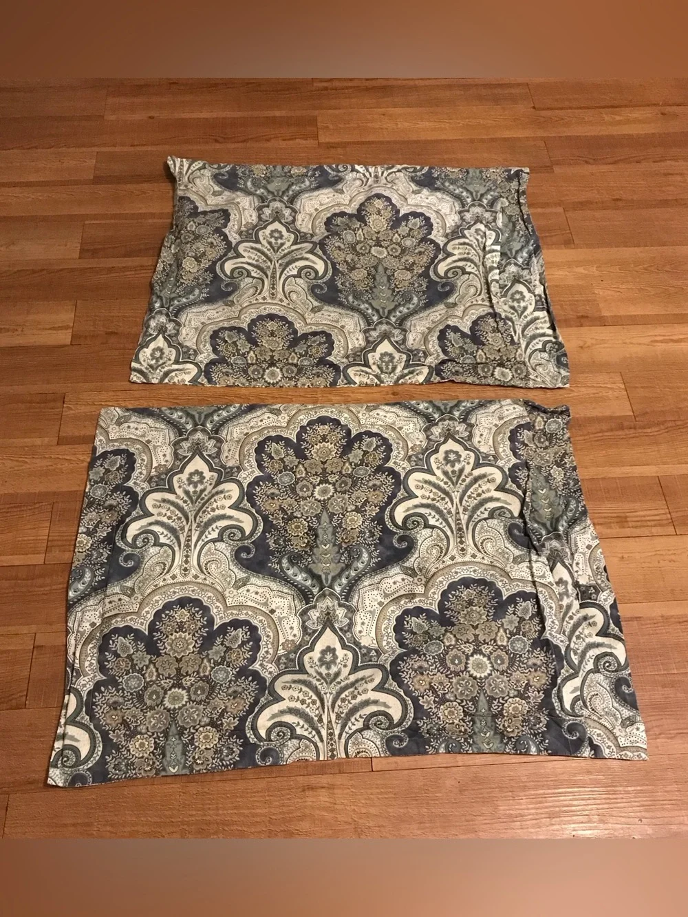 Pottery Barn Jordana Paisley 100% cotton Percale set of 2 Standard Shams